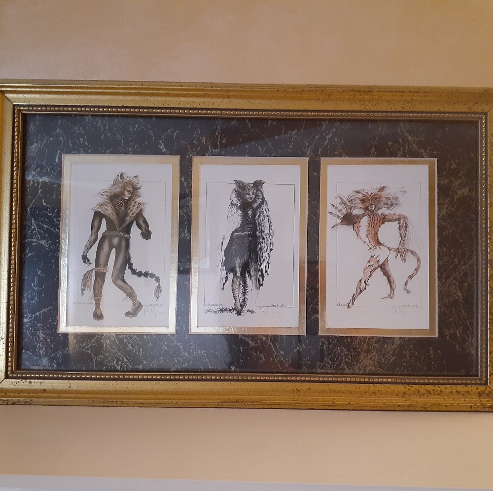 Framed Broadwat Cats Picture